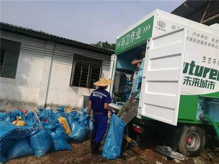 威县工业污泥压干处理